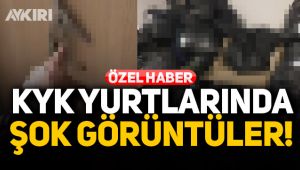 KYK yurtlarında şok görüntüler!