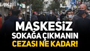 Maskesiz sokağa çıkmanın cezası ne kadar?