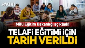 MEB telafi eğitiminin detaylarını açıkladı