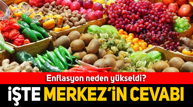Merkez Bankası enflasyonun yükselmesini meyve sebze fiyatlarına bağladı