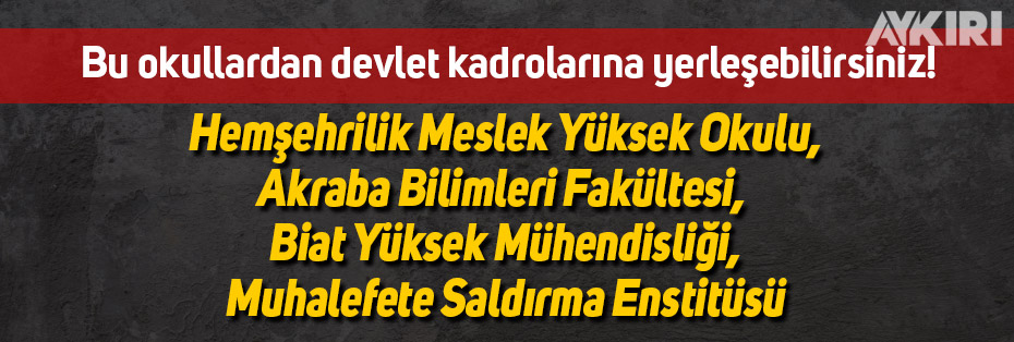 Mustafa Balbay'dan Devlet kadrosuna yerleşmek için okul önerileri