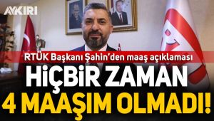 RTÜK Başkanı Ebubekir Şahin'den maaş açıklaması!