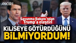 Savunma Bakanı'ndan Trump'a eleştiri!