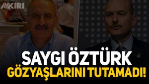 Saygı Öztürk canlı yayında gözyaşlarını tutamadı!