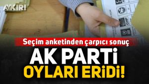 Seçim anketinde çarpıcı sonuç: AKP'nin oyları eridi!