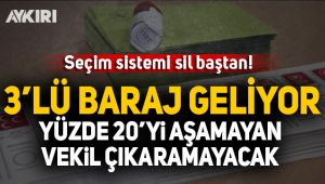 Seçim sistemi sil baştan