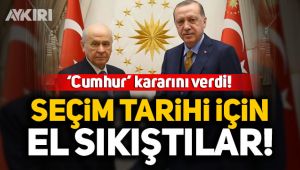 Seçim tarihi için el sıkıştılar!