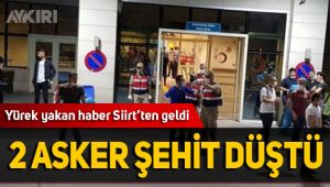 Siirt'te zırhlı araç uçuruma yuvarlandı: 2 asker şehit