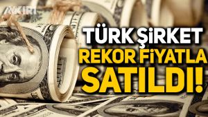 Türk şirket rekor fiyatla ABD'ye satıldı!