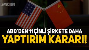ABD'den Çin'e yeni yaptırımlar