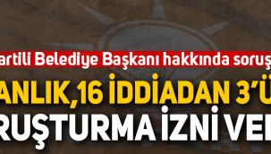 AK Partili Belediye Başkanı hakkında soruşturma!