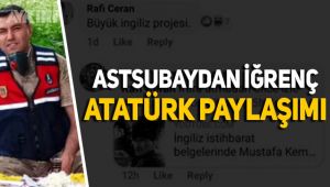 Atatürk'e iftira atan astsubay görevden uzaklaştırıldı