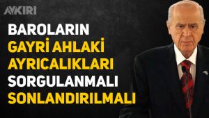Bahçeli'den Barolara: 