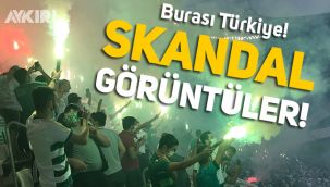 Bursa'da skandal görüntüler: Stada taraftar yığdılar!