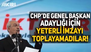 CHP Kurultayı'nda tek aday Kılıçdaroğlu
