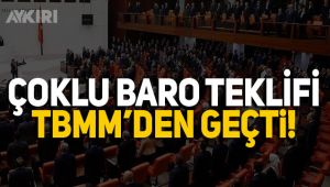 Çoklu baro teklifi TBMM'den geçti