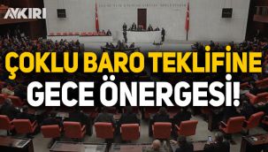 Çoklu baro yasasına 'gece önergesi'