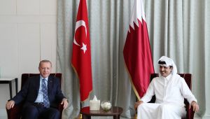 Cumhurbaşkanı Erdoğan, Katar Emiri ile görüştü