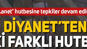 Diyanet'in sitesinde iki farklı hutbe! 'Lanet' kısmı yer almadı