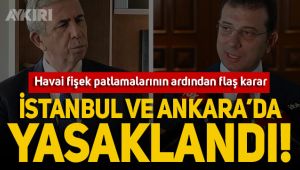 Ekrem İmamoğlu ve Mansur Yavaş'tan flaş havai fişek kararı