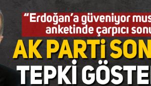 “Erdoğan'a güveniyor musunuz” anketine AK Parti'den tepki