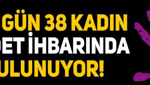Her gün 38 kadın şiddet ihbarında bulunuyor