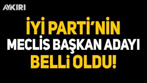 İYİ Parti'nin Meclis Başkan adayı belli oldu