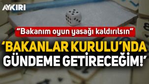 Kahveciler'den Soylu'ya 'oyun yasağı' çağrısı