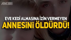 Kedi tartışması yüzünden annesini öldürdü