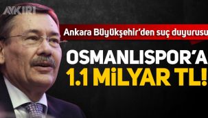 Melih Gökçek hakkında suç duyurusu: Osmanlıspor'a 1.1 milyar TL
