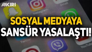 Sosyal medya düzenlemesi yasalaştı!