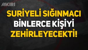 Suriyeli sığınmacı, kilolarca uyuşturucu ile yakalandı