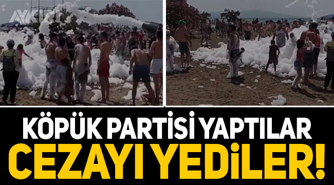 Virüsün unutulduğu köpük partisine ceza geldi