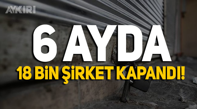 Yılın ilk yarısında 18 bin şirket kapandı