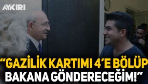 15 Temmuz Gazisi: Gazilik kartımı 4'e bölüp Bakan'a göndereceğim
