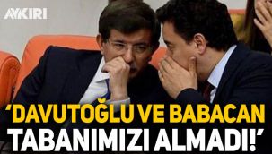 AK Parti, 'Babacan ve Davutoğlu oyları bölebilir mi?' sorusuna cevap verdi