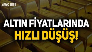 Altın fiyatlarında hızlı düşüş