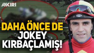 At yumruklayan Halis Karataş daha önce de jokey kırbaçlamış!