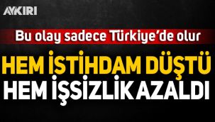 Bu olay sadece Türkiye'de: Hem istihdam düştü hem işsizlik azaldı!