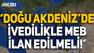 Cihat Yaycı’nın başkanlığını yaptığı merkezden açıklama: Akdeniz'de ivedilikle MEB ilan edilmeli