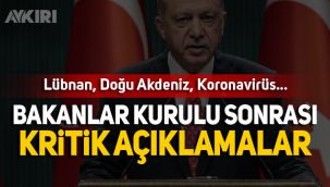 Cumhurbaşkanı Erdoğan'dan Bakanlar Kurulu sonrası önemli açıklamalar