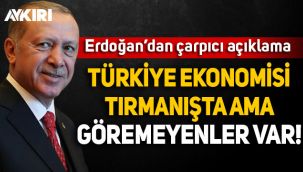Cumhurbaşkanı Erdoğan: Türkiye ekonomisi tırmanışta ama göremeyenler var