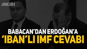 Erdoğan'ın IMF sözlerine Babacan'dan IBAN'lı cevap