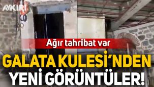 Galata Kulesi'ndeki restorasyonla ilgili yeni görüntüler!