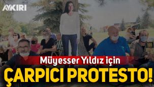 Gazeteci Müyesser Yıldız için protesto