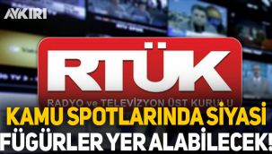Kamu spotlarında artık siyasi partilerin logoları yer alabilecek