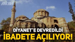 Kariye Camisi ibadete açıldı