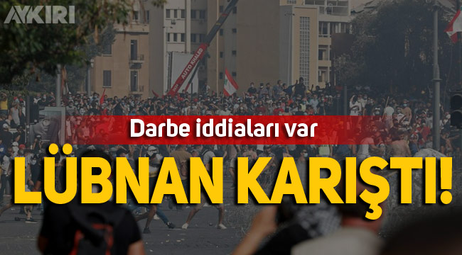 Lübnan'da darbe iddiaları, halk sokaklara indi, Dışileri bakanlığını ele geçirdiler
