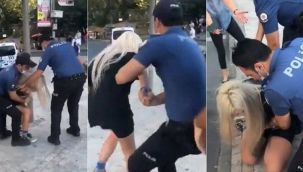 Maske takmayan kadına müdahalesi tepki çeken 2 polise uzaklaştırma
