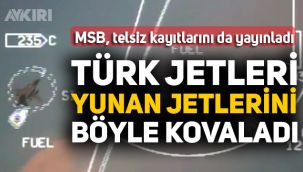 MSB yayınladı, Türkiye'nin NAVTEX bölgesine giren Yunan jetleri böyle kovalandı